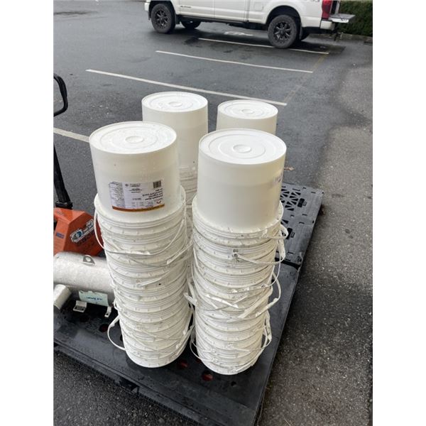 LARGE LOT OF WHITE BUCKETS