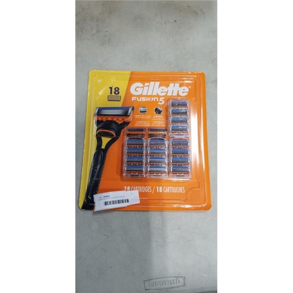 NEW GILLETTE FUSION 18 BLADE REPLACEMENT PACK