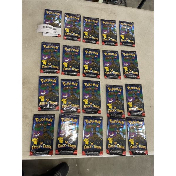 20 POKEMON TRICK OR TREAT CARD PACKS