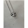 Image 2 : HEAVY WEIGHT STAINLESS STEEL PENDANT W/ 925 STERLING SILVER CHAIN NECKLACE 18"