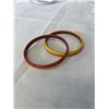 Image 2 : PAIR OF VINTAGE CELLULIOD BANGLES