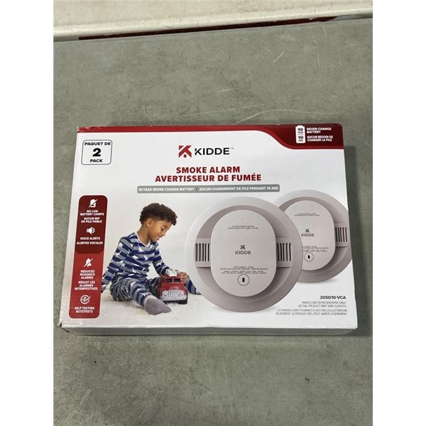 2 PACK OF KIDDE SMOKE ALARMS