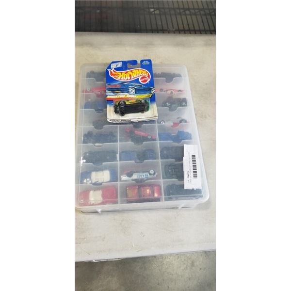 CASE OF VINTAGE TOY CARS, INCLUDING HOT WHEELS, MATTELL ETC