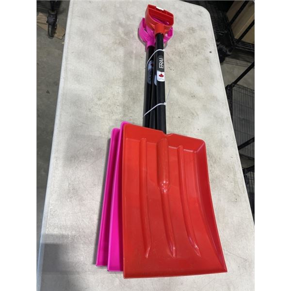 3 NEW PLASTIC SHOVELS