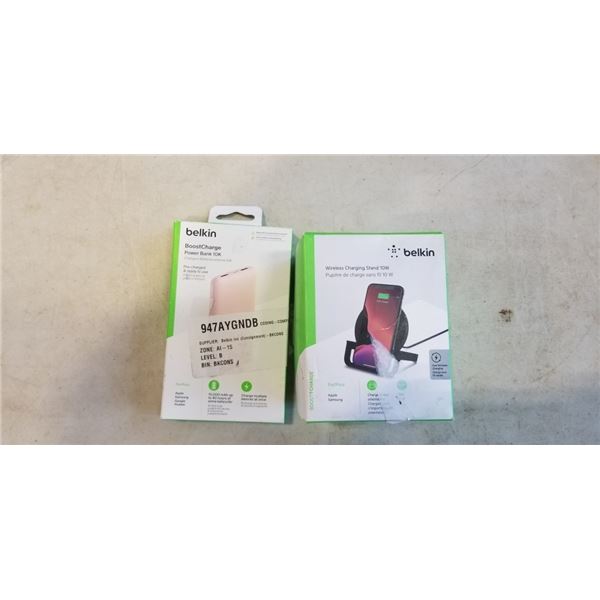 BELKIN WIRELESS CHARGING STAND 10W AND BELKIN BOOSTCHARGE POWER BANK 10K