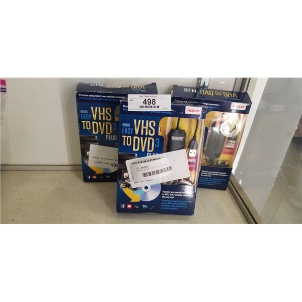3 ROXIO EASY VHS TO DVD PLUS CONVERTERS