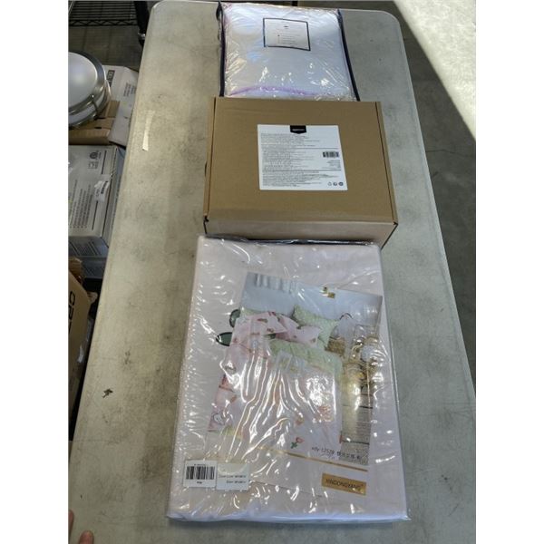 NEW TWIN SIZE DUVET COVER, SHEET SET AND MATTRESS PROTECTOR