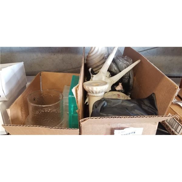 LARGE BOX OF ASSORTED DECOR AND COLLECTIBLES