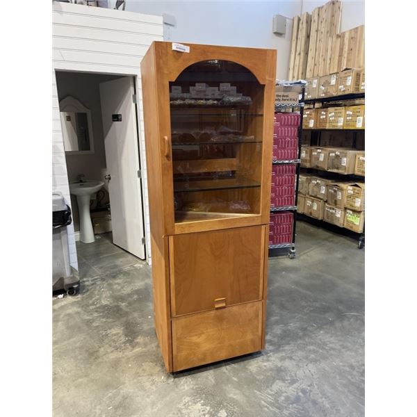 GLASS DOOR STOAGE CABINET