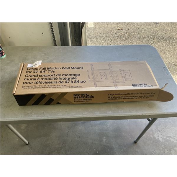 LARGE FULL MOTION WALL MOUNT FOR 47" -84" TVS