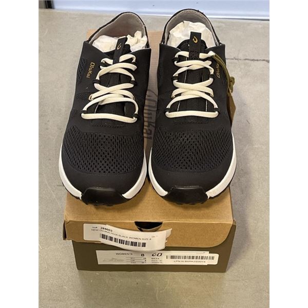 NEW OLUKAI HUIA BLACK WOMEN SIZE 8