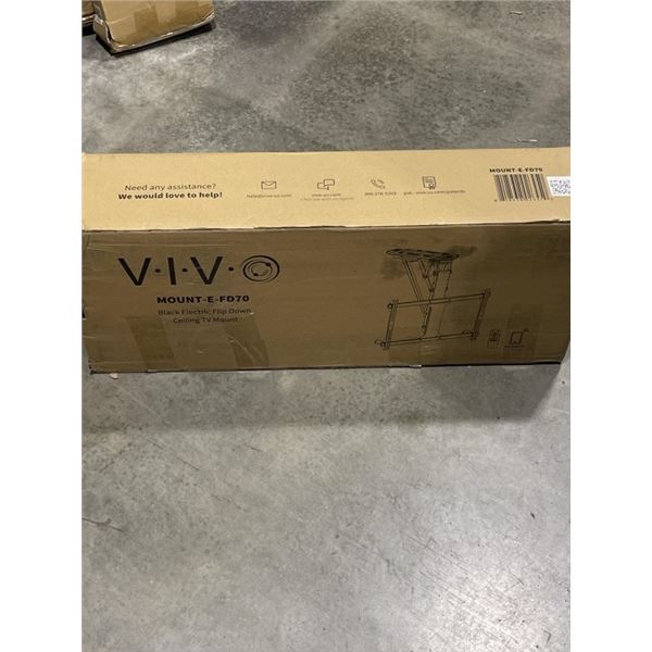 VIVO BLACK ELECTRIC FLIP DOWN CELING TV MOUNT