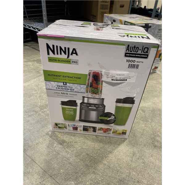 NINJA NUTRI-BLENDER PRO 1000W PERSONAL BLENDER W/ AUTO-IQ - TESTED WORKING, RETAIL $159