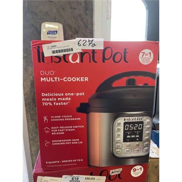 INSTANT POT 7IN1 6QT ELECTRIC PRESSURE COOKER - TESTED WORKING, RETAIL $159