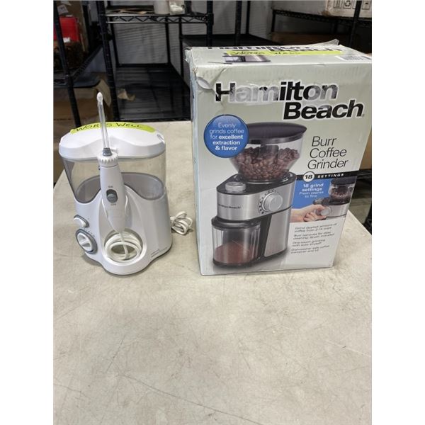 BLACK AND DECKER BURR COFFEE GRINDER AND WATERPIK