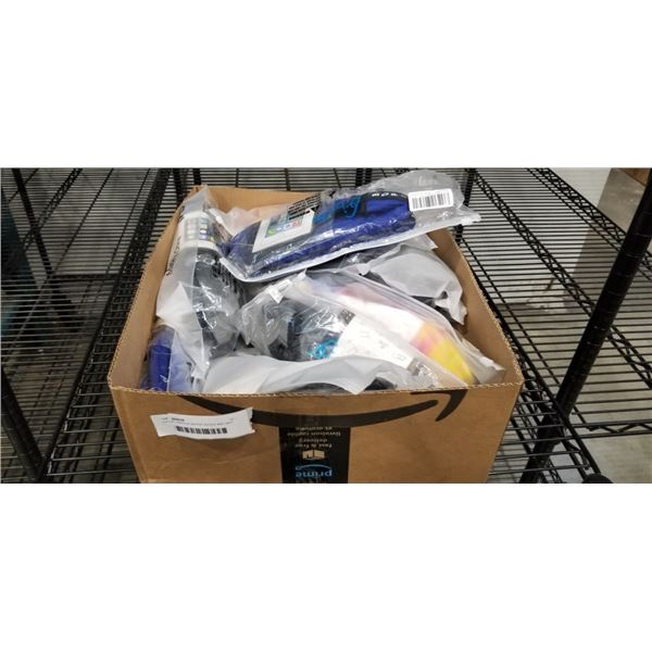 LOT OF VARIOUS WATER SHOES AND WET BAGS