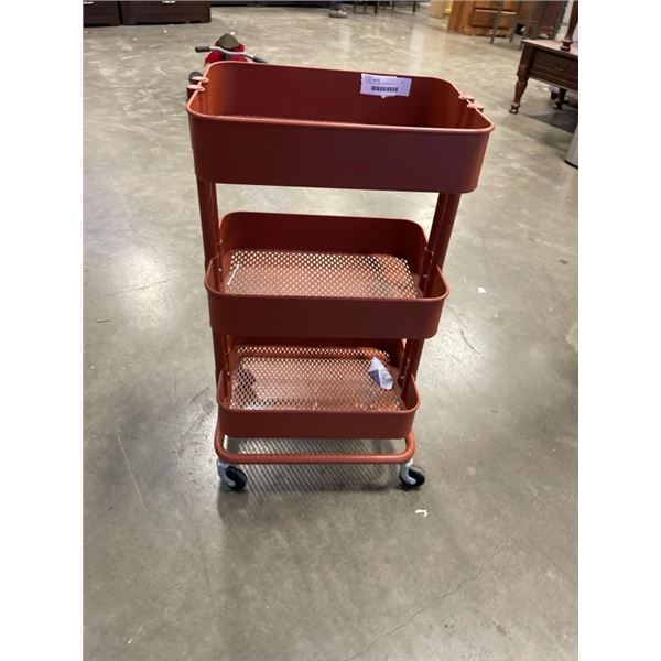 3 TIER ROLLING ORGANIZER RACK