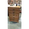 Image 1 : PINE 5 DRAWER HIGHBOY DRESSER