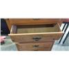 Image 2 : PINE 5 DRAWER HIGHBOY DRESSER