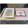 Image 1 : 2 FRAMED PRINTS - SIGNED LACY DAVES AND YVR NATIVE PRINT