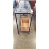 Image 3 : GLASS HALL TABLE AND RATTAN BASKET