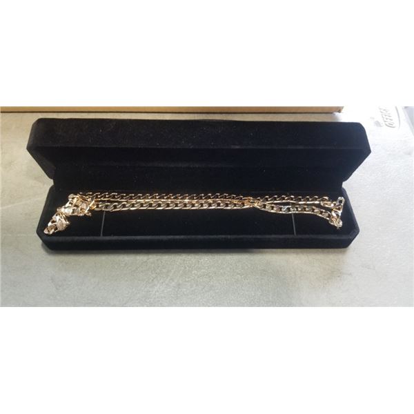 NEW 18K GOLD PLATED 7.0MM CUBAN LINK NECKLACE 22" LONG