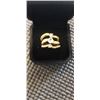 Image 1 : NEW 14K GOLD PLATED 0.8CT SIMULATED DIAMOND (CZ) 3 PIECE RING SET SIZE 7.5