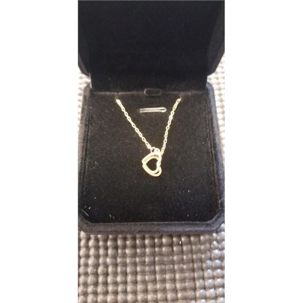 NEW 14K GOLD PLATED INTEROCKING HEARTS BRACELET - ADJUSTABLE 6.5 - 8.5" LONG