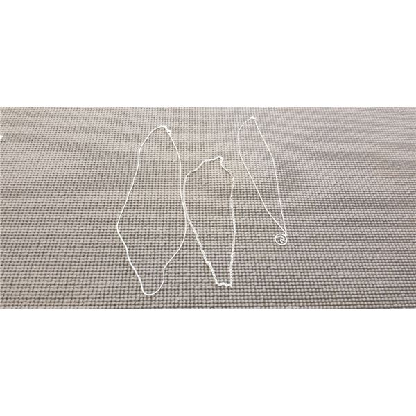 3 925 STERLING SILVER CHAIN NECKLACES