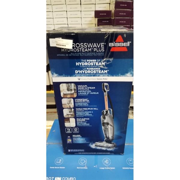BISSELL SPINWAVE SMART STEAM SCRUBBING AND SANITIZING MOP - TESTED WORKING, RETAIL $149