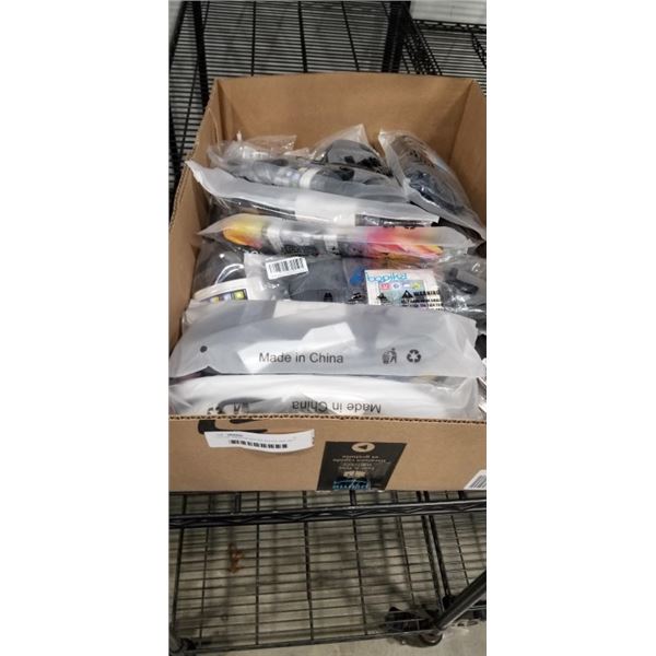 LOT OF VARIOUS WATER SHOES AND WET BAGS