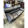 Image 1 : BLACK LEATRHER SOFA, GOOD CLEAN CONDITION