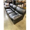 Image 3 : BLACK LEATRHER SOFA, GOOD CLEAN CONDITION