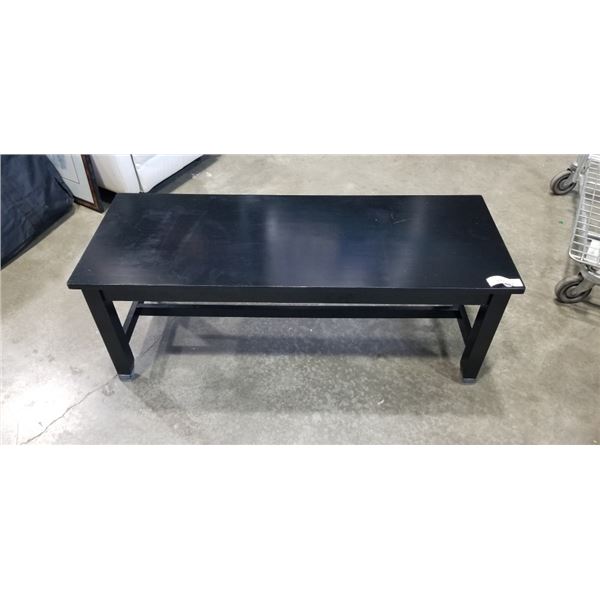 BACK SOLID WOOD BENCH 47 INCH LONG X 18 INCH DEEP