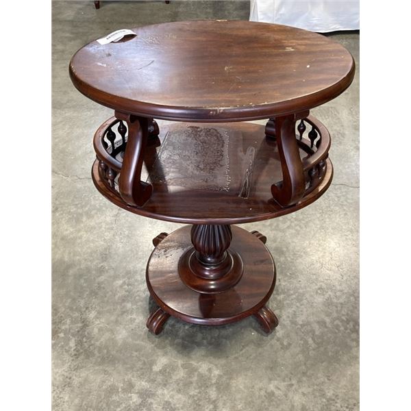 2 TIER OVAL PARLOUR TABLE
