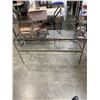 Image 1 : BRASS 2 TIER SOFA TABLE