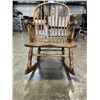 Image 3 : ANTIQUE PRESSBACK ROCKING CHAIR
