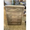 Image 2 : 6 DRAWER HIGHBOY DRESSER W/ MATCHING NIGHT STAND