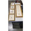 Image 1 : 5 GOLD FRAMED PRINTS