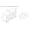 Image 5 : NEW GALANO LILAY DUSTY GREY OAK 6 DRAWER DRESSER