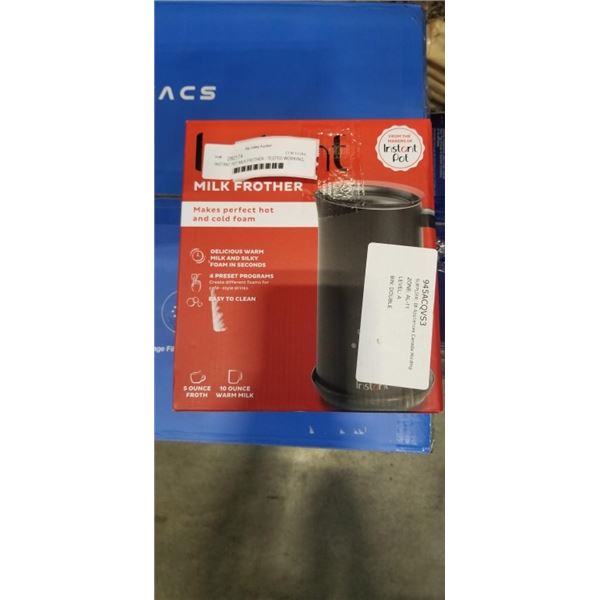 INSTANT POT MILK FROTHER - TESTED WORKING, RETAIL $69