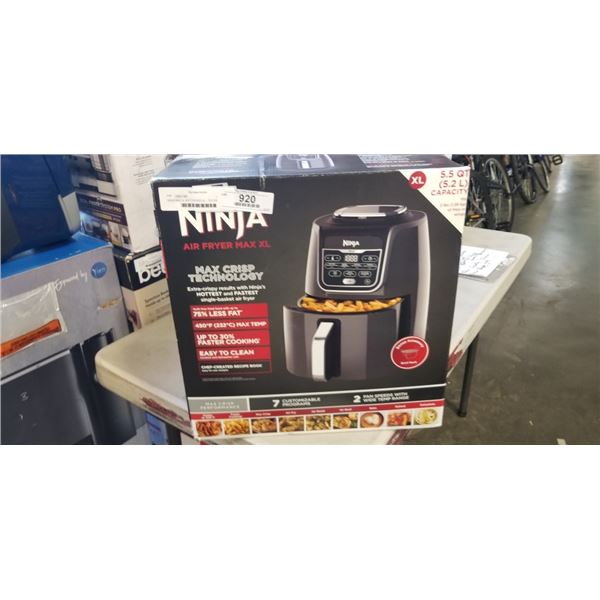 NINJA MAX XL AIR FYRYER 5.2L - TESTED WORKING, RETAIL $249