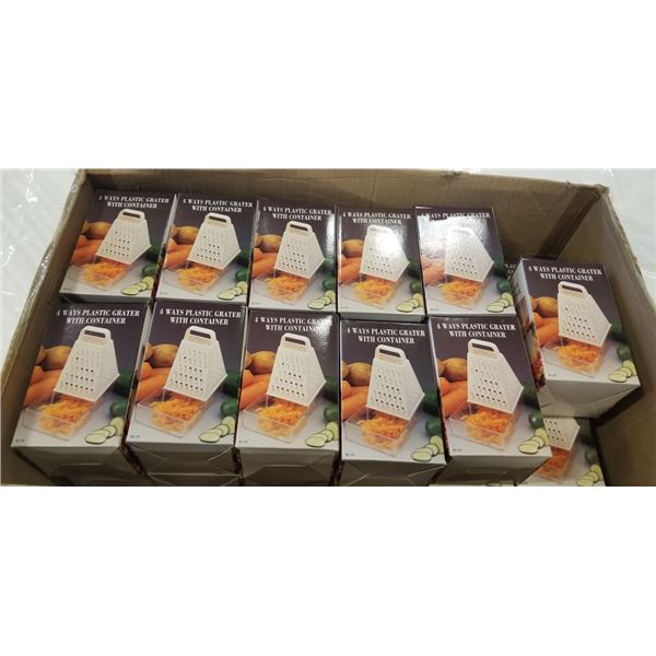 CASE OF NEW 4 WAY KITCHEN GRATERS