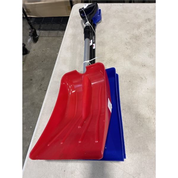 3 NEW PLASTIC SHOVELS