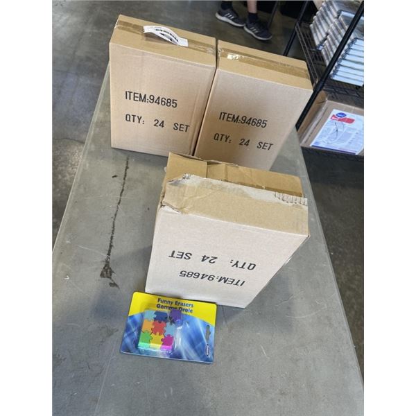 72 NEW SETS OF PUZZLE ERASERS