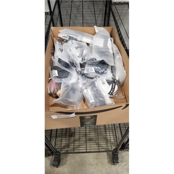 LOT OF VARIOUS WATER SHOES AND WET BAGS