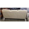 Image 4 : WHITE LEATHER SOFA