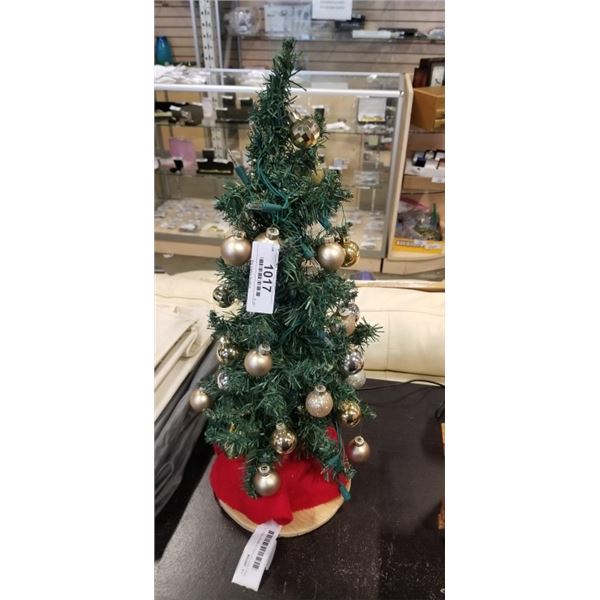 MINI LIGHT UP CHRUISTMASS TREE, 2 HANGING CLOSET ORGANIZER AND OVER THE DOOR SHOE RACK