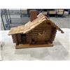 Image 3 : WOOD CABIN CLOCK AND 2 SALT LAMPS