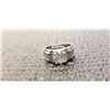 Image 2 : NEW PLATINUM PLATED 2.0CT SIMULATED DIAMOND (CZ) MANS RING, RESIZEABLE